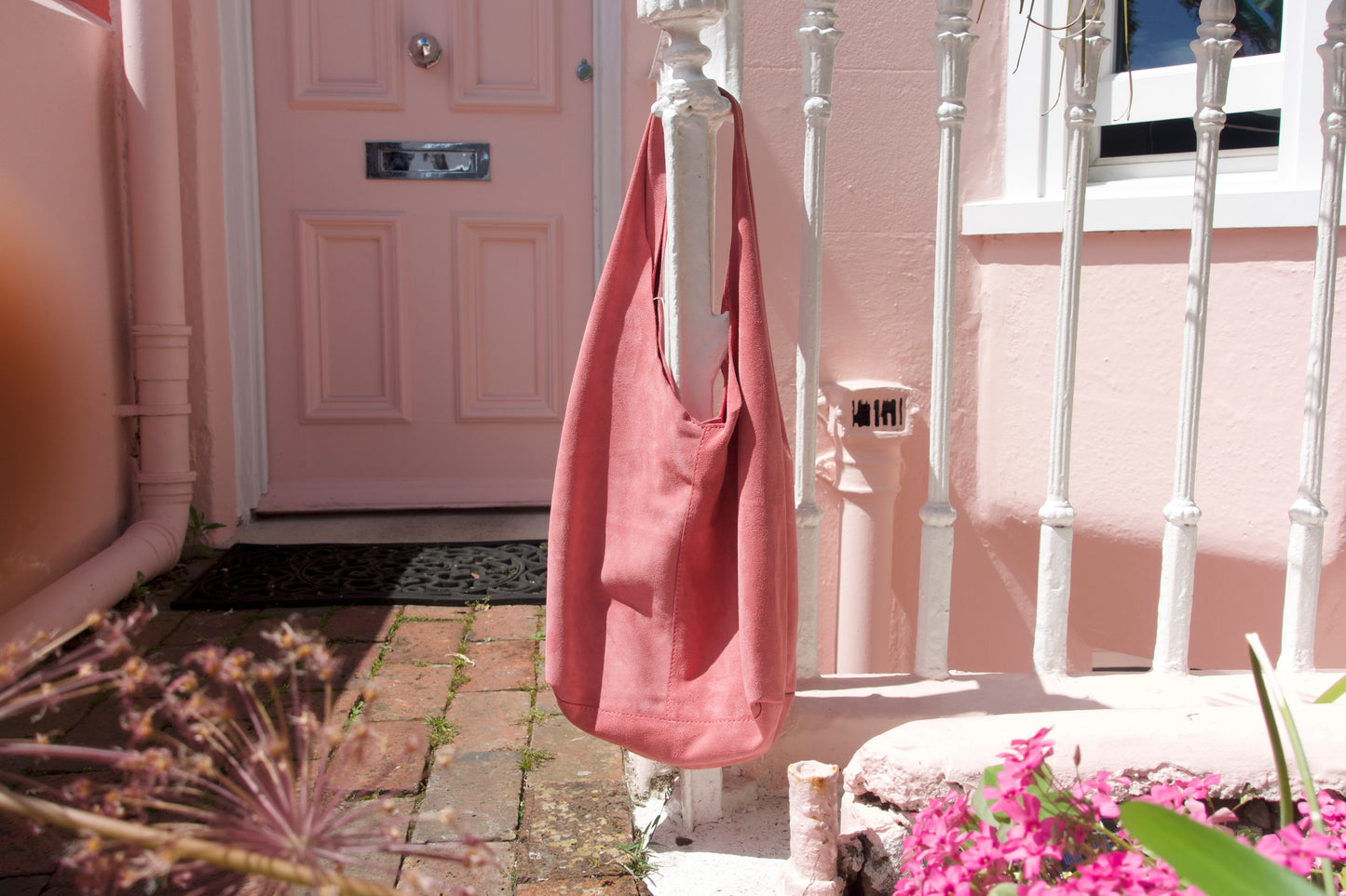 Pink Suede Bag
