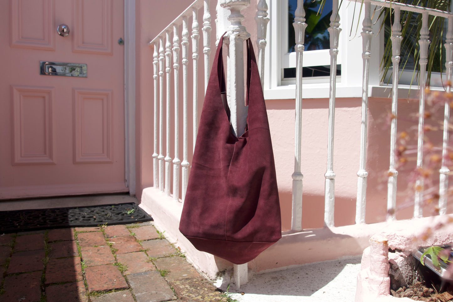 Magenta Suede Bag