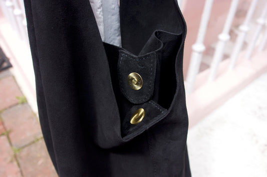 Black Suede Bag