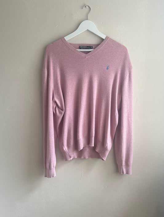Dusky pink Ralph Lauren jumper - M/L