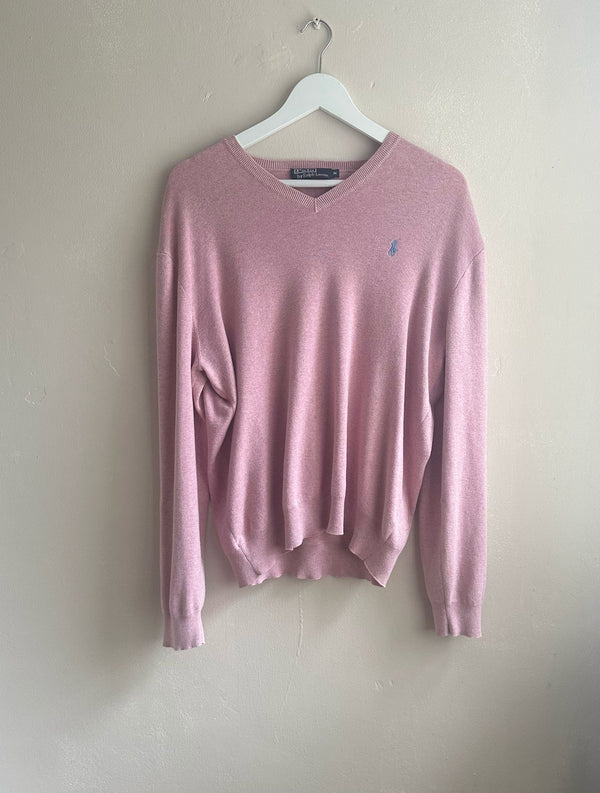 Dusky pink Ralph Lauren jumper - M/L