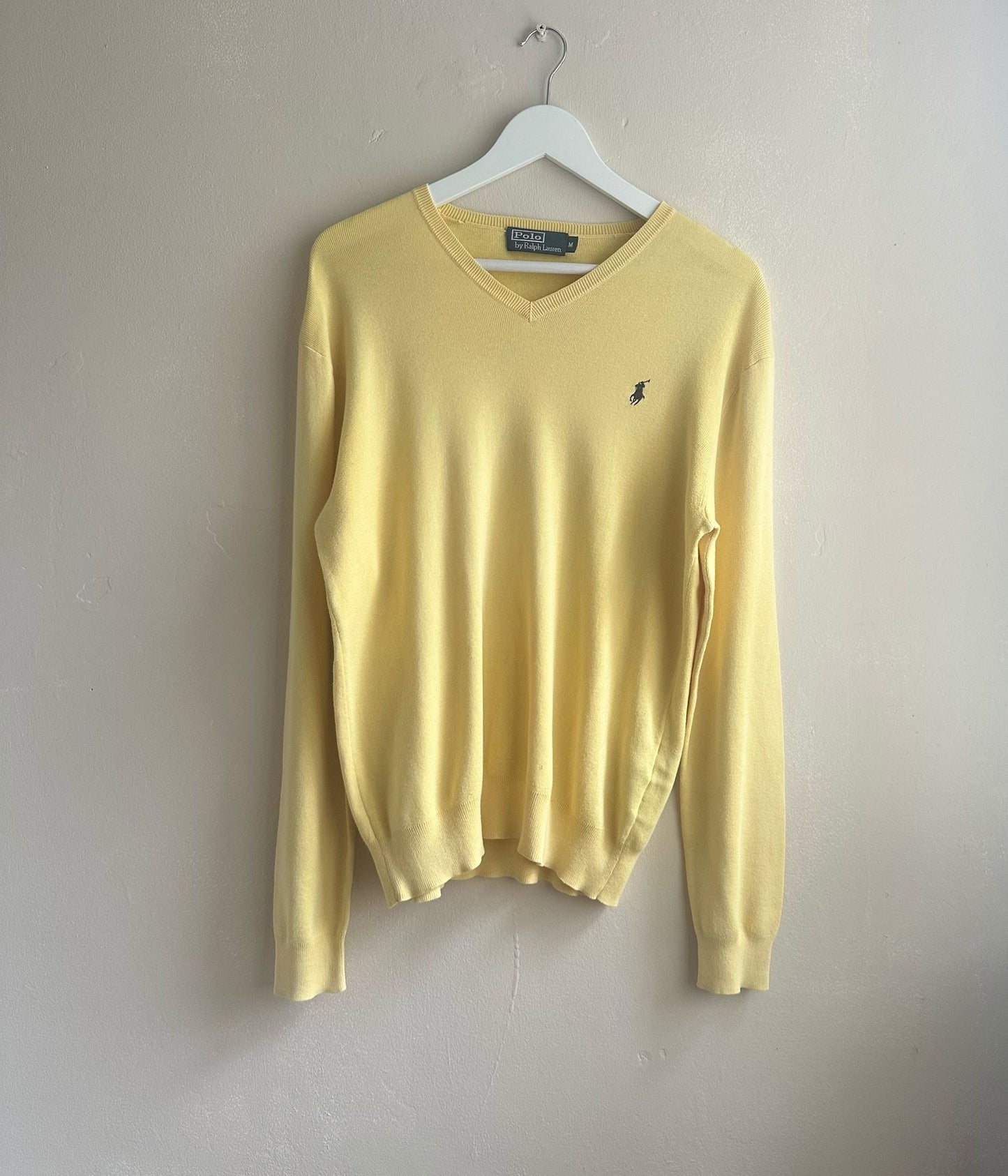 Pastel yellow Ralph Lauren jumper - M/L